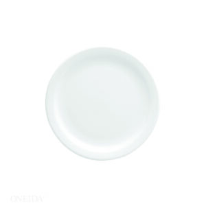 BRIGHT WHITE WARE NARROW RIM PLATE, 6.5″