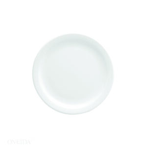 BRIGHT WHITE WARE NARROW RIM PLATE, 7.5″