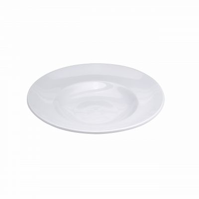 BRIGHT WHITE WARE PASTA BOWL, 12″