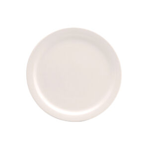 CREAM WHITE WARE NARROW RIM PLATE, 7.5″