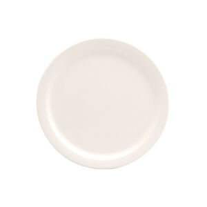 CREAM WHITE WARE NARROW RIM PLATE, 9.5″