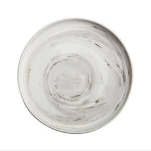 MARBLE RAISED RIM PLATE, 8.25″