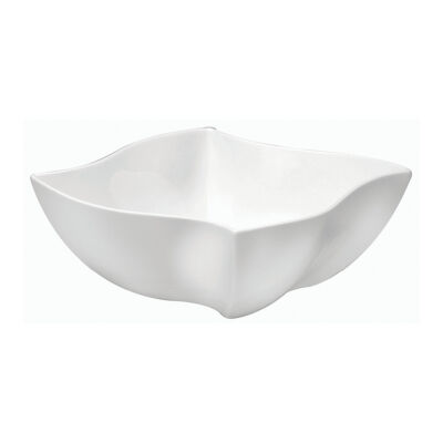 BRIGHT WHITE WARE WAVE BOWL, 125.5 OZ.